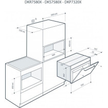 Built in combinated oven with steam De Dietrich DKR7580A