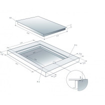 Built-in induction hob De Dietrich DPI7584X