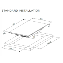 Induction hob Faber FBH 32 BK