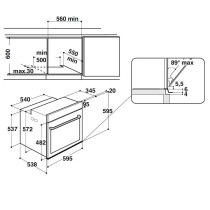 Built-in oven Hotpoint-Ariston FI7861SHBLHA