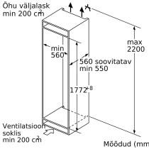 Integreeritav sügavkülmik Bosch GIN81VEE0