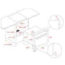 Integreeritav kompaktahi Teka HLC 8510 P BK MaestroPizza