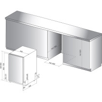 Integreeritav nõudepesumasin Hotpoint-Ariston HSIO3O23WFE