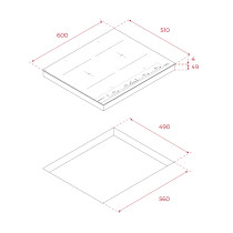 Induction hob Teka IBF 64-G1 MSP BM