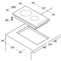 Induction hob Schlosser ID357S