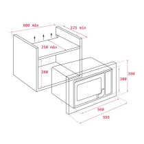 Built in microwave Teka ML 8200 BIS black