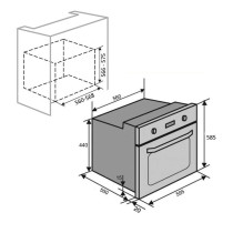 Built-in oven Schlosser OE615WH