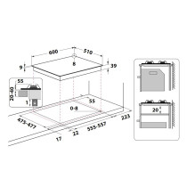 Gaasiplaat Hotpoint-Ariston PCN640TAN