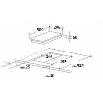 Gaasiplaat Schlosser PGH32GCWFFD, valge