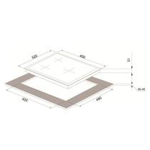 Gaasiplaat Schlosser PGH4511MFFD