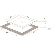 Gas hob Schlosser PGH452W