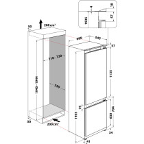 Integreeritav külmik Whirlpool SP40802EU2