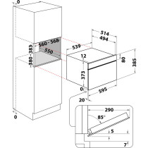 Integreeritav mikrolaineahi Whirlpool W9MD260IXL