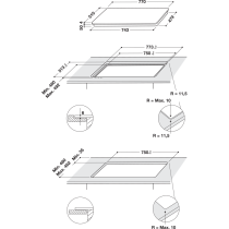 Built in induction hob Whirlpool WFS0377NEIXL