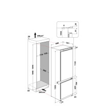 Integreeritav külmik Whirlpool WHSP70T232P