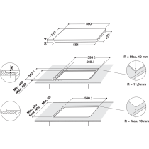 Induction hob Whirlpool WLB4560NEW