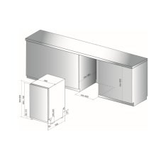 Full-integrated dishwasher Whirlpool WSIO3T223PCEX