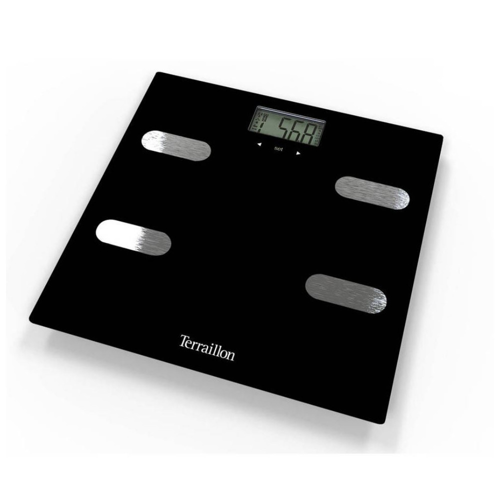 Electronic bathroom scale Fitness Black Terraillon 14464