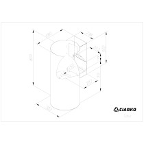 Õhupuhastaja Ciarko Design Tubus SmartLink must