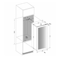 Integreeritav veinikülmik Dunavox DVN-70.185DB.TO Noble