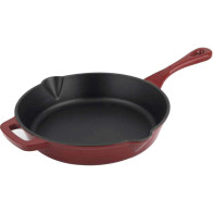 Alpen 26cm cast iron casserole fry pan red