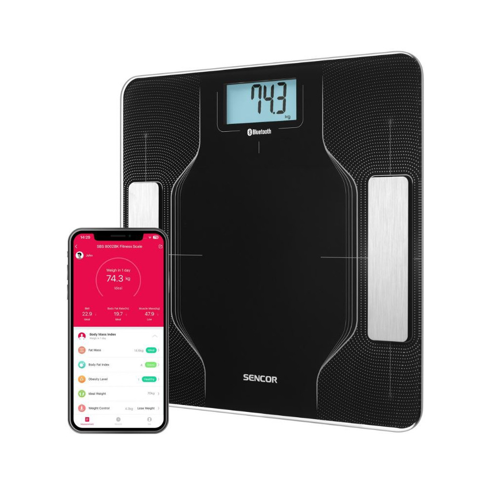 Smart fitness scale Sencor SBS8002BL