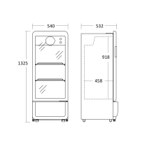 Vitriinkülmik Scandomestic DC200BD
