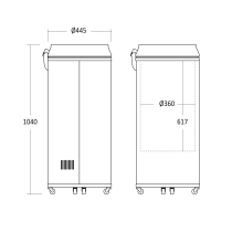 Tünn-külmik Scandomestic CC66BBCAN