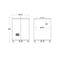 Tünn-külmik Scandomestic CC30BC