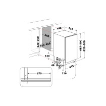 Integreeritav nõudepesumasin Whirlpool WH6IC11BS7LSA0