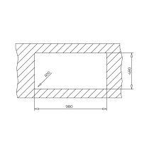 Sink Teka Stone 60B TG metallic gray