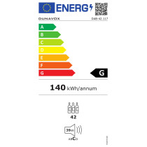 Integreeritav veinikülmik Dunavox DAB-42.117DB