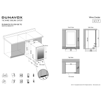 Kaetava uksega veinikülmik Dunavox DAUF-38.100DOP.TO