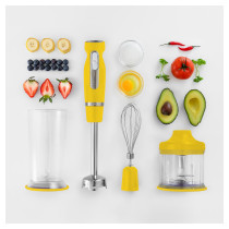 Hand blender + accesories Sencor, yellow