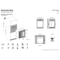 Kaetava uksega integreeritav veinikülmik Dunavox DAVG-25.63DOP.TO