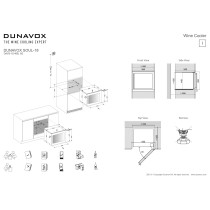 Wine cabinet Dunavox DAVS-18.46B