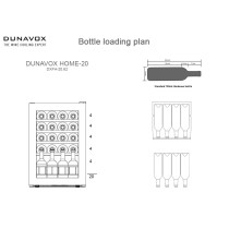 Wine cabinet Dunavox DXFH-20.62