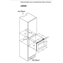 Integrated wine refrigerator La Sommeliere LSBI28B