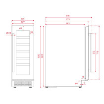 Wine cooler Teka RVU 10020 GBK