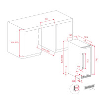 Wine cooler Teka RVU 10020 GBK