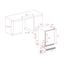 Wine cooler Teka RVU 20046 GBK