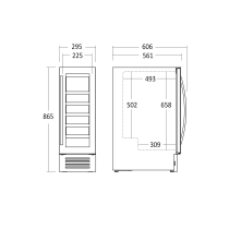 Wine refrigerator Scandomestic SV19B