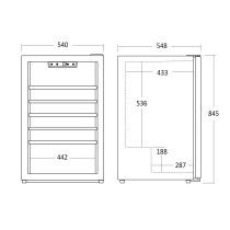 Wine cooler Scandomestic SV45B