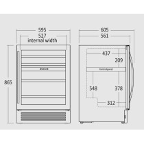 Wine refrigerator Scandomestic SV85B