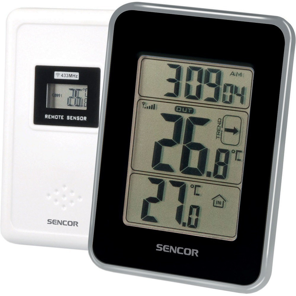 Wireless thermometer Sencor, black