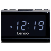 Clock radio with USB player and USB charger Lenco CR525BK