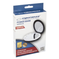 Power Bank Esperanza EMP121K 3000MAH Mirror Black