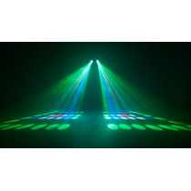 LENCO LFM-110BK - DUAL MATRIX PARTY LED LIGHT AND FOG MACHINE