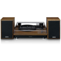 LENCO LS-100WD - TURNTABLE WITH 2 EXTERNAL SPEAKERS - WOOD