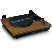 LENCO LS-100WD - TURNTABLE WITH 2 EXTERNAL SPEAKERS - WOOD